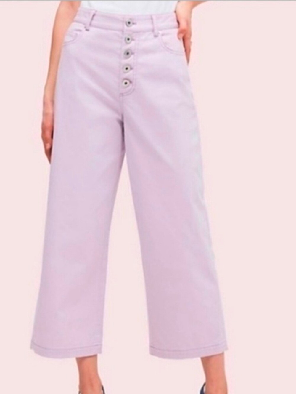 Kate Spade "Frozen Lilac" Wide Leg Pants